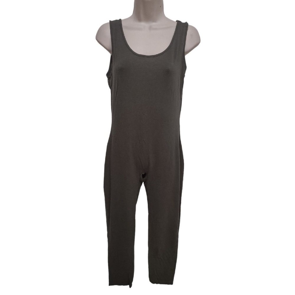 Hearts & Hips Olive Green Jumper Romper Jumpsuit Pant Suit S-M Stretch